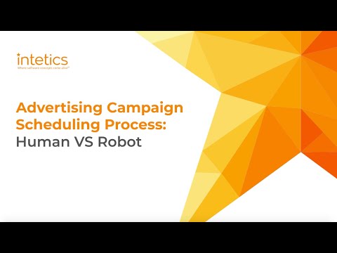 RPA vs Human: advertising campaign scheduling process